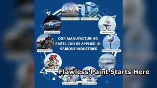 Perfecte verf begint hier Gestempelde onderdelen